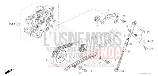 NOCKENWELLENKETTE/SPANNVORRICHTUNG Z125MAS de 2025