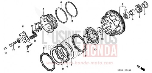 KUPPLUNG CB600F1 de 2001