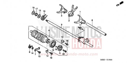 SCHALTTROMMEL CB600F3 de 2003