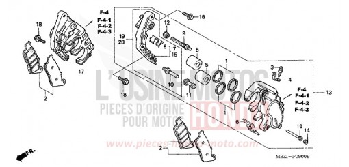 VORDERRAD-BREMSSATTEL CB600F3 de 2003