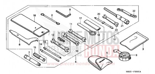 WERKZEUGE CB600F3 de 2003