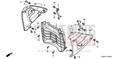 KUEHLERGITTER CB1100SF1 de 2001