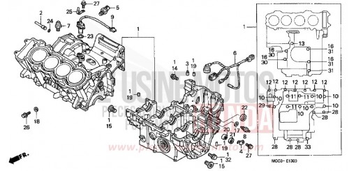 KURBELGEHAEUSE CB1100SF1 de 2001