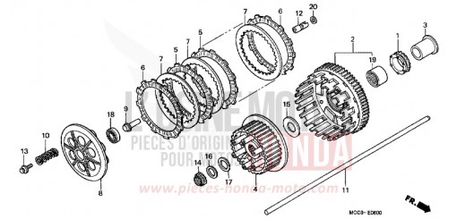 KUPPLUNG CB1100SFY de 2000