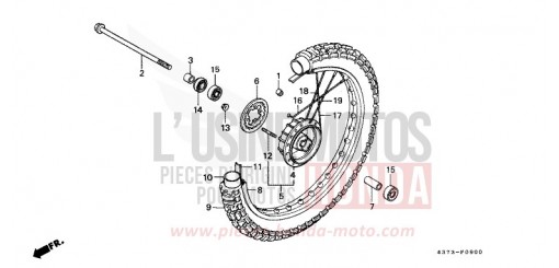 VORDERRAD XL125SB de 1981