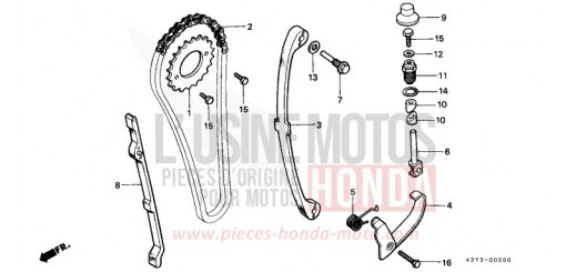 NOCKENWELLENKETTE/SPANNVORRICHTUNG XL125SB de 1981