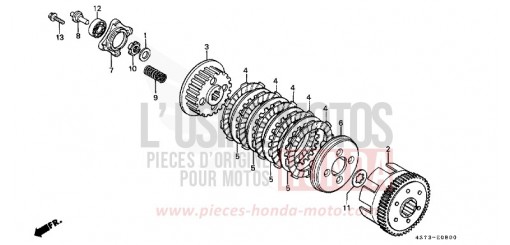 KUPPLUNG XL125SB de 1981