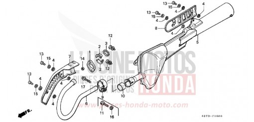 ABGAS-SCHALLDAEMPFER XL125SB de 1981