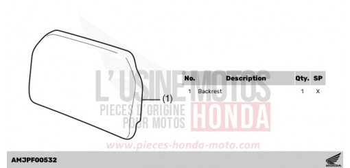 BACKREST ADV750S de 2025