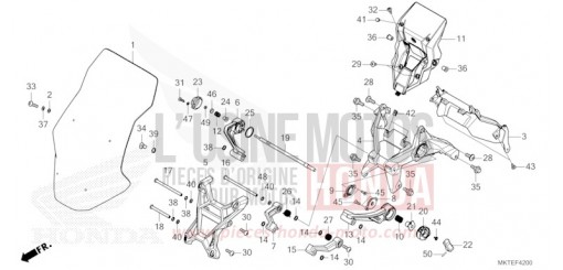 WINDSCHUTZSCHEIBE ADV750S de 2025