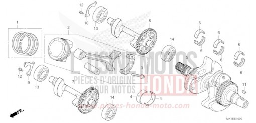 KURBELWELLE/KOLBEN ADV750T de 2026