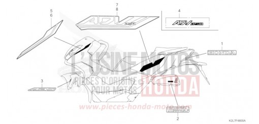 MARKE/EMBLEM ADV350AS de 2025
