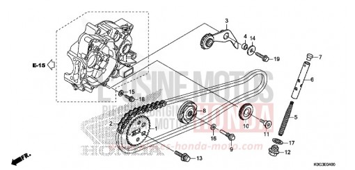 NOCKENWELLENKETTE/SPANNVORRICHTUNG C125AK de 2019
