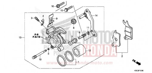 VORDERRAD-BREMSSATTEL C125AK de 2019