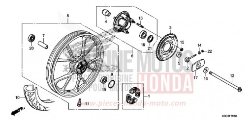 HINTERRAD C125AK de 2019