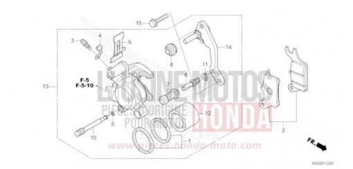 VORDERRAD-BREMSSATTEL C125AN de 2022