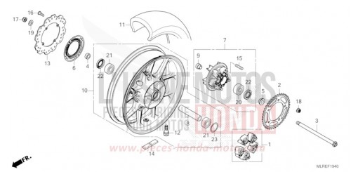 HINTERRAD CB500FACT de 2026