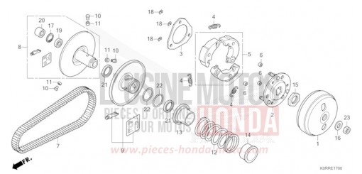 ABTRIEBSFLAECHE SH125ADR de 2024