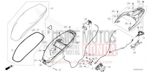 SITZ/HANDGEPAECKFACH SH125ADR de 2024
