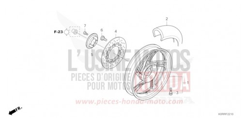 HINTERRAD SH125ADR de 2024