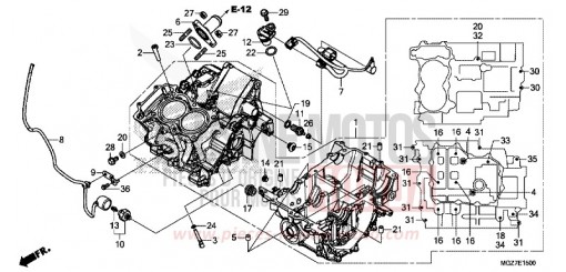 KURBELGEHAEUSE CB500XAD de 2013
