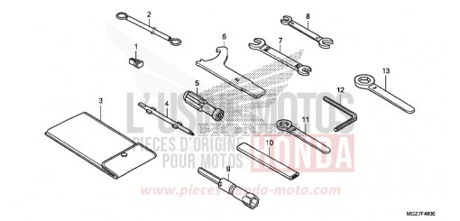 WERKZEUGE CB500XAD de 2013