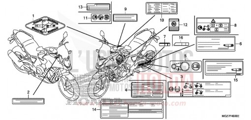 WARNETIKETT CB500XAD de 2013