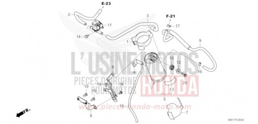 AKTIVKOHLEBEHAELTER CB650RACT de 2026