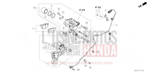 HINTERRAD-BREMSSATTEL CB650RACT de 2026