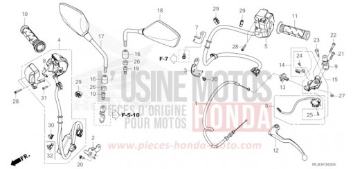 SCHALTERGRIFF/GRIFF/KABEL/SPIEGEL CB750ACT de 2026