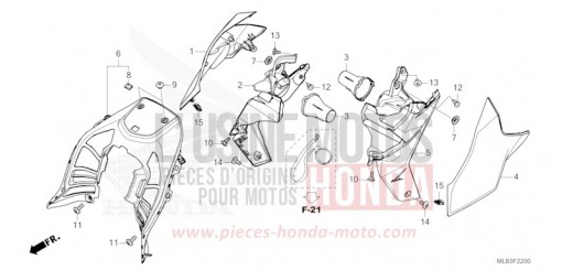 ABSCHIRMUNG/RADKRANZ CB750ACT de 2026