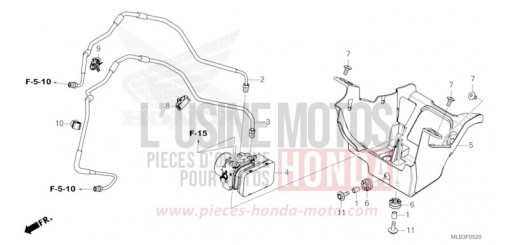 ABS-MODULATOR/BREMSLEITUNG CB750ACT de 2026