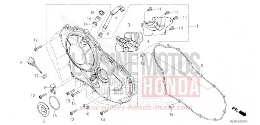 KURBELGEHAEUSEABDECKUNG CB750AS de 2025