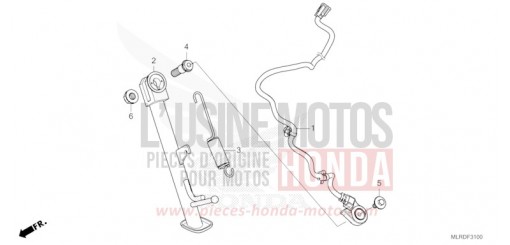 SEITENSTAENDER CB500XAR de 2024