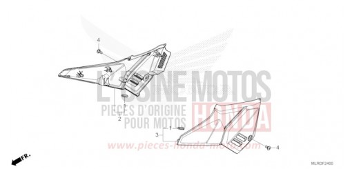 SEITENABDECKUNG CB500XAR de 2024