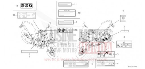 WARNETIKETT CB500XAR de 2024