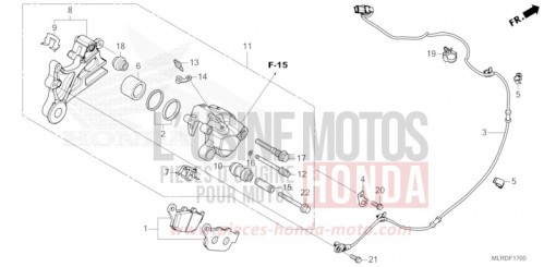HINTERRAD-BREMSSATTEL CB500XAR de 2024