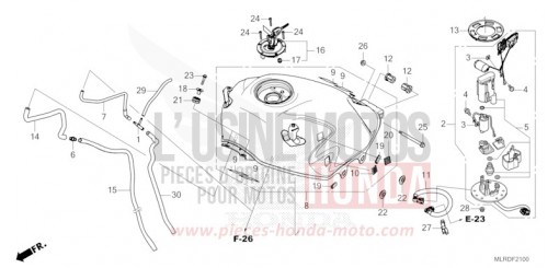 KRAFTSTOFFTANK/KRAFTSTOFFPUMPE CB500XAR de 2024