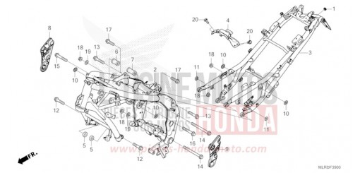 RAHMENKOERPER CB500XAR de 2024