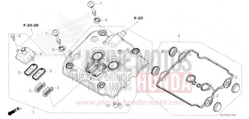 ZYLINDERKOPFDECKEL CB500XAR de 2025