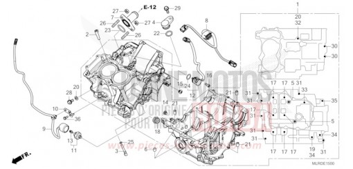 KURBELGEHAEUSE CB500XAR de 2025