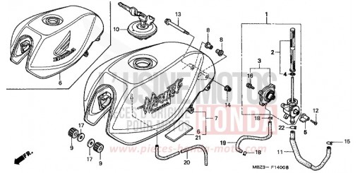 KRAFTSTOFFTANK CB600F2Y de 2000