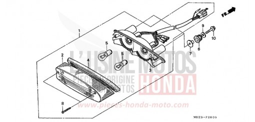 HECKLEUCHTE CB600F2Y de 2000