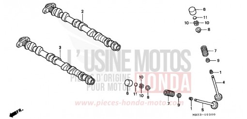 NOCKENWELLE/VENTIL CB600F2Y de 2000