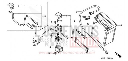 BATTERIE CB600F5 de 2005