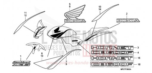 MARKE CB600F7 de 2007