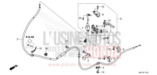 HANDBREMSHEBEL ADV750M de 2021