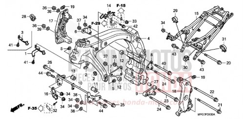 RAHMENKOERPER CB600F7 de 2007