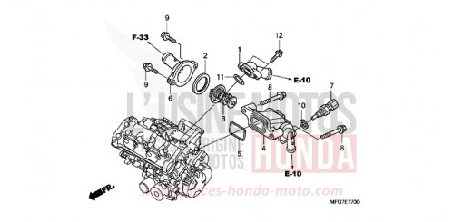 THERMOSTAT CB600F9 de 2009