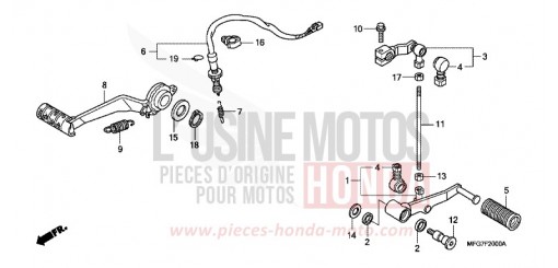 PEDALE CB600F9 de 2009